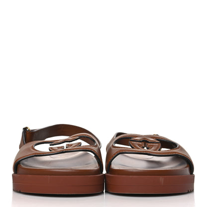 Gucci Calfskin Interlocking G Slingback Sandals 39.5 2 of 7