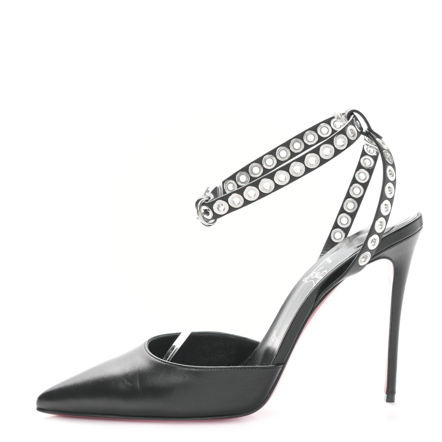 Christian Louboutin Calfskin Embellished Pumpaclou 100 Pumps 39.5 Black 1 of 7