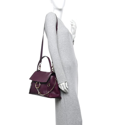 Chloe Calfskin Medium Faye Day Shoulder Bag Intense Violine 2 of 9