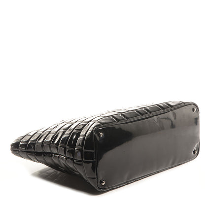 Chanel Vinyl Quilted Frozen Shopping Tote Black 4 of 7
