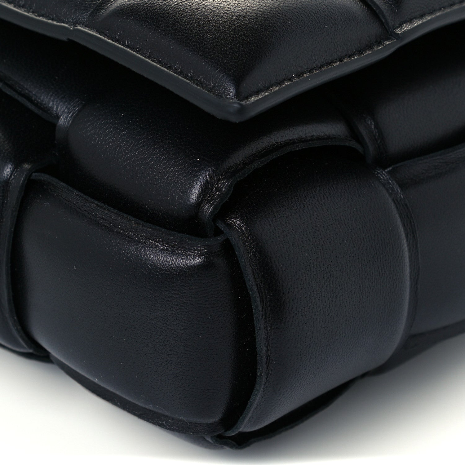 Bottega Veneta Lambskin Maxi Intreccio Padded Chain Cassette Crossbody Bag Black 12 of 12