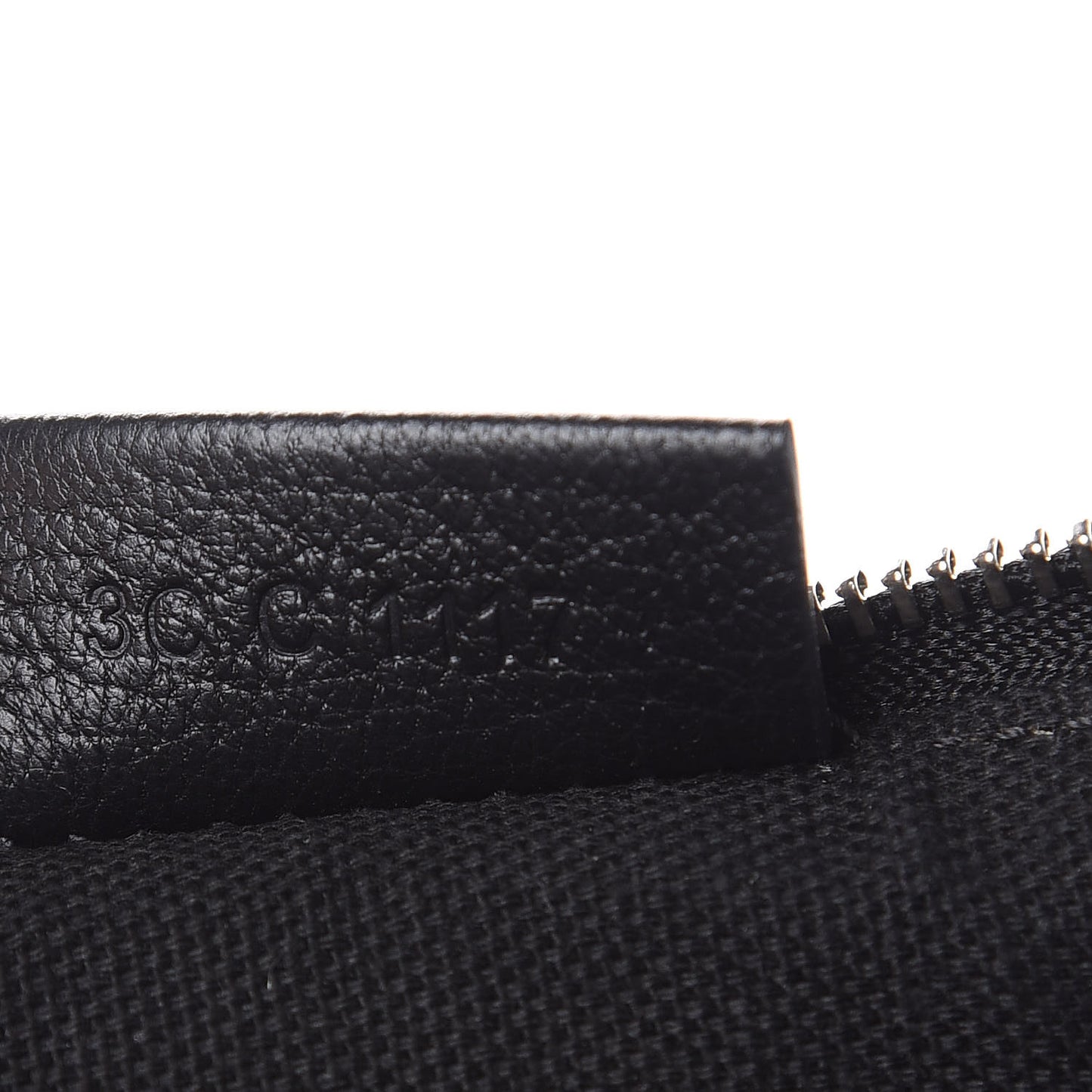 Calfskin Duetto Pouch Black White