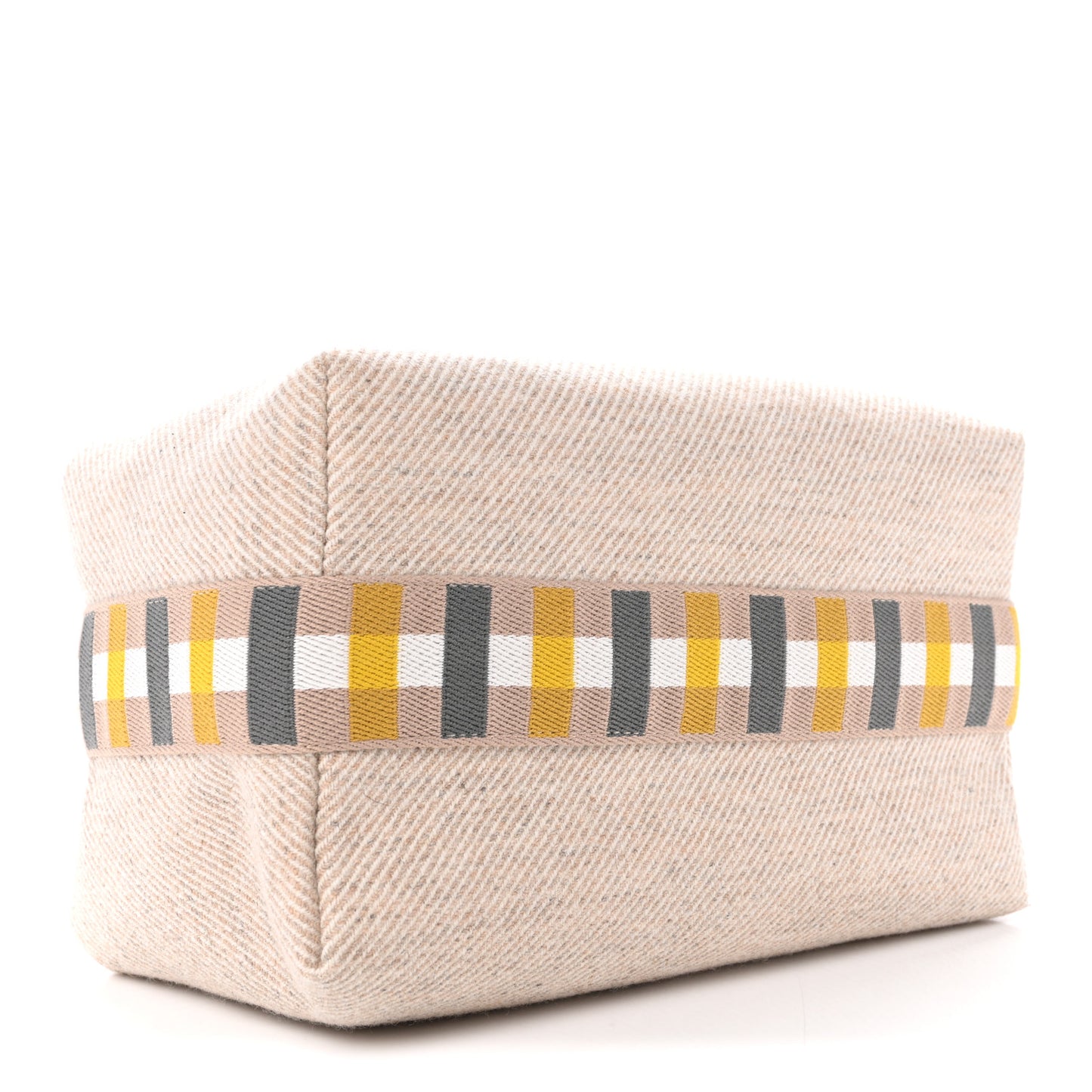 Wool Large Au Carre Bride-A-Brac Pouch Seigle