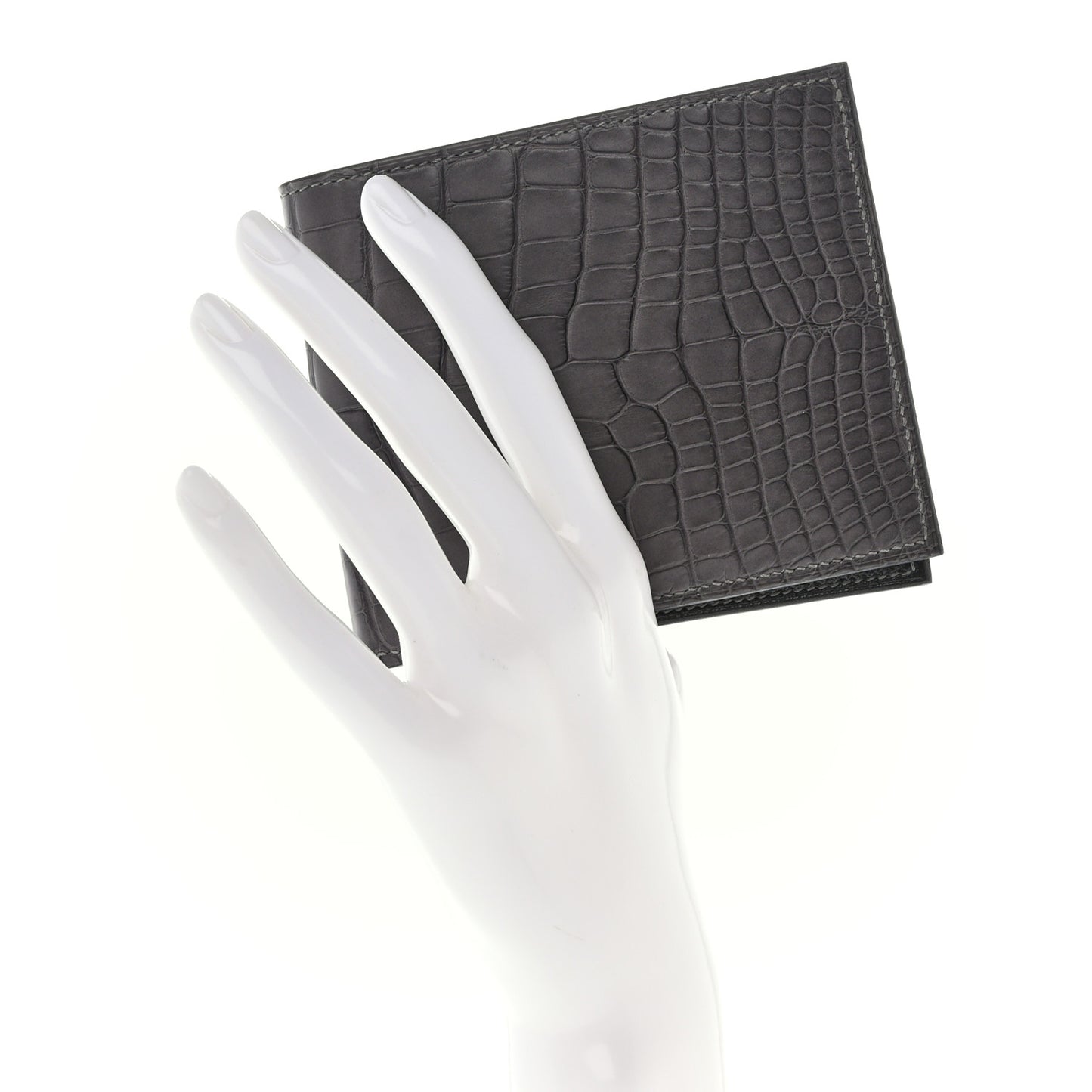 Matte Alligator MC2 Copernic Compact Wallet Graphite
