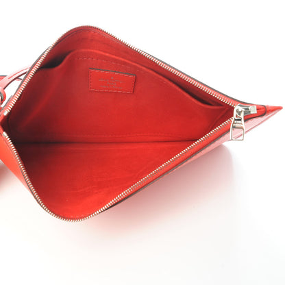 Louis Vuitton Epi Neverfull Pochette MM GM Coquelicot 5 of 7