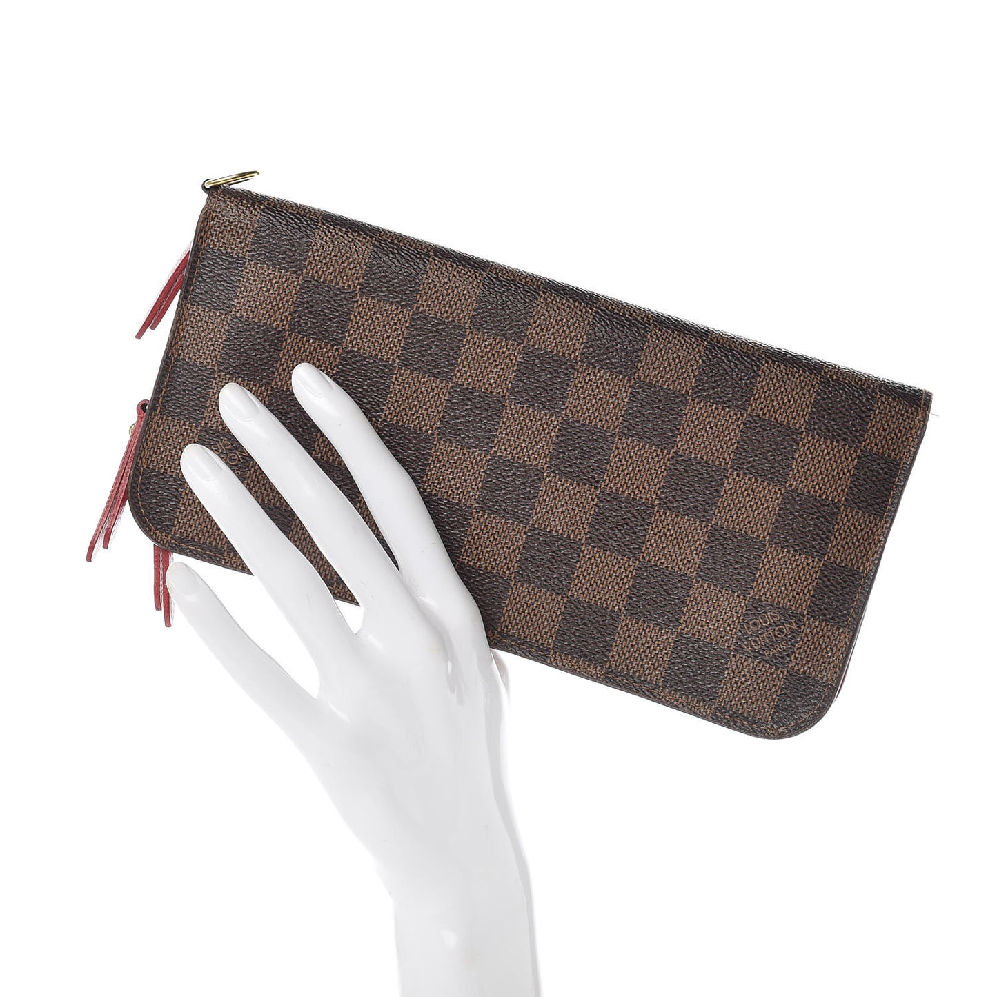 Damier Ebene Insolite Wallet Red