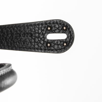 Hermes Taurillon Clemence Lindy 30 Black 6 of 7