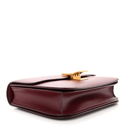 Celine Box Calfskin Medium Classic Box Flap Bag Burgundy 4 of 12