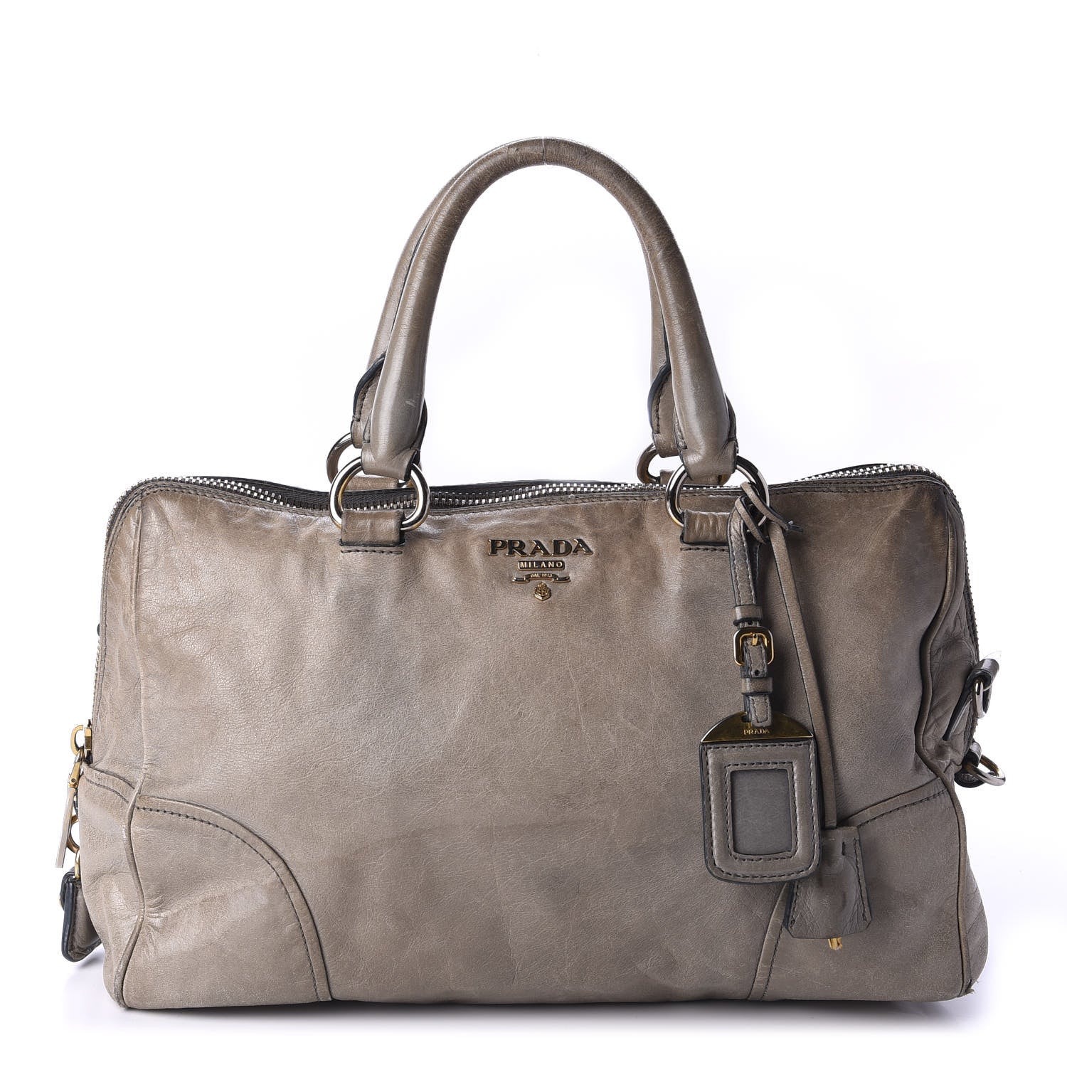 Prada Vitello Shine Bauletto Argilla 1 of 22