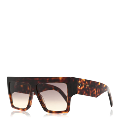 Acetate Chunky Rectangle Sunglasses CL 40092I Tortoise