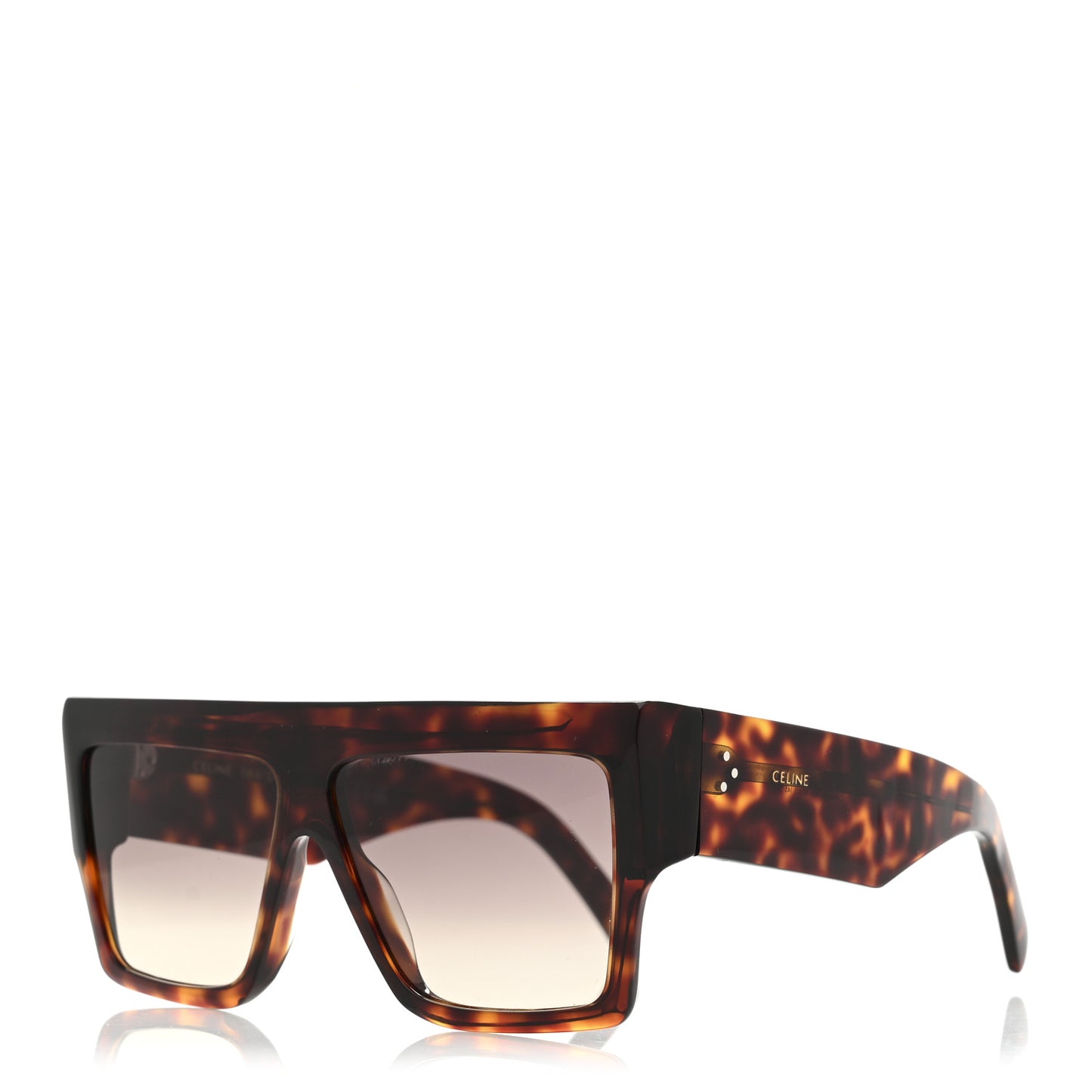 Acetate Chunky Rectangle Sunglasses CL 40092I Tortoise