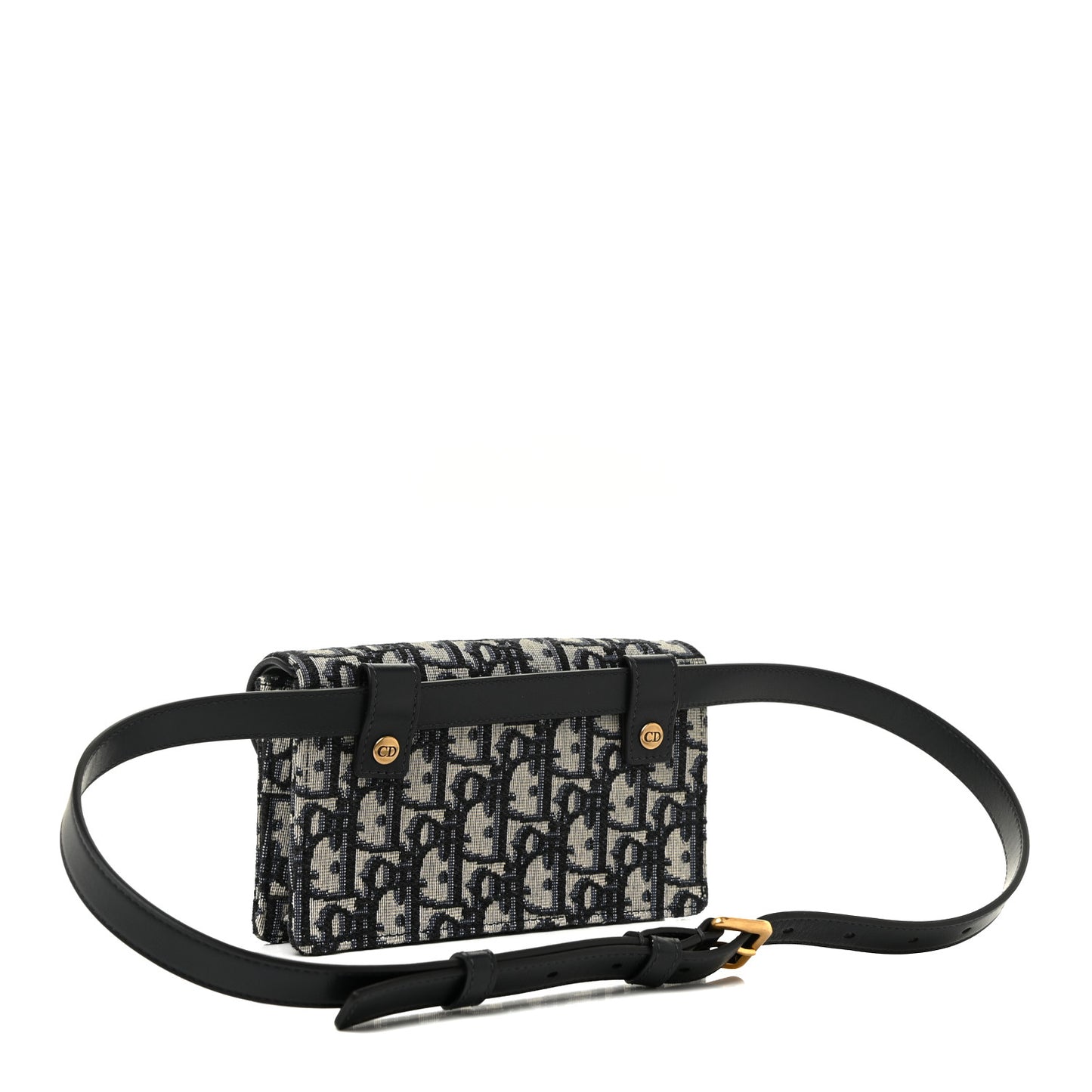 Oblique Saddle Belt Bag Blue