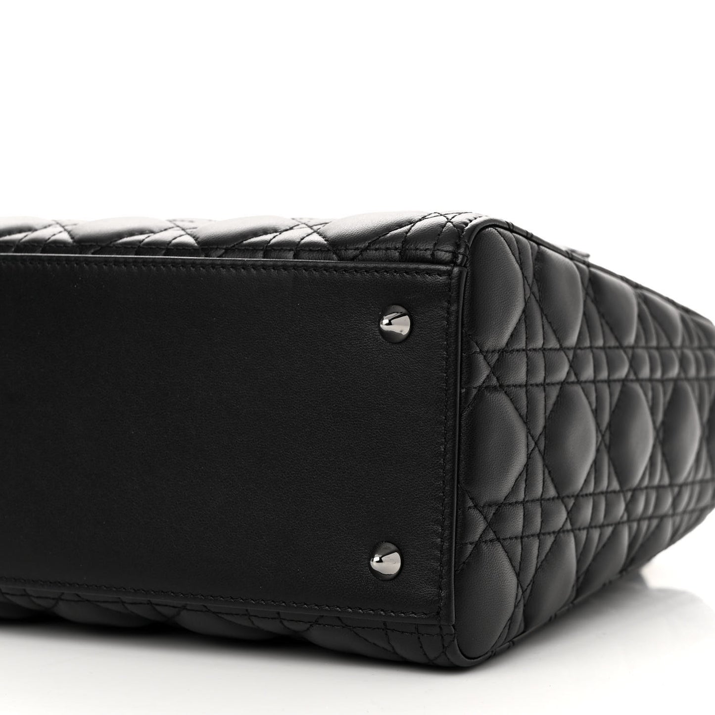 Lambskin Cannage Medium Lady Dior Black