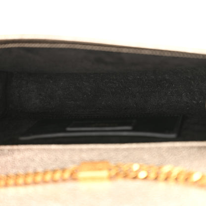 Saint Laurent Metallic Calfskin  Star Studded Monogram Wallet on Chain Pale Gold 5 of 13