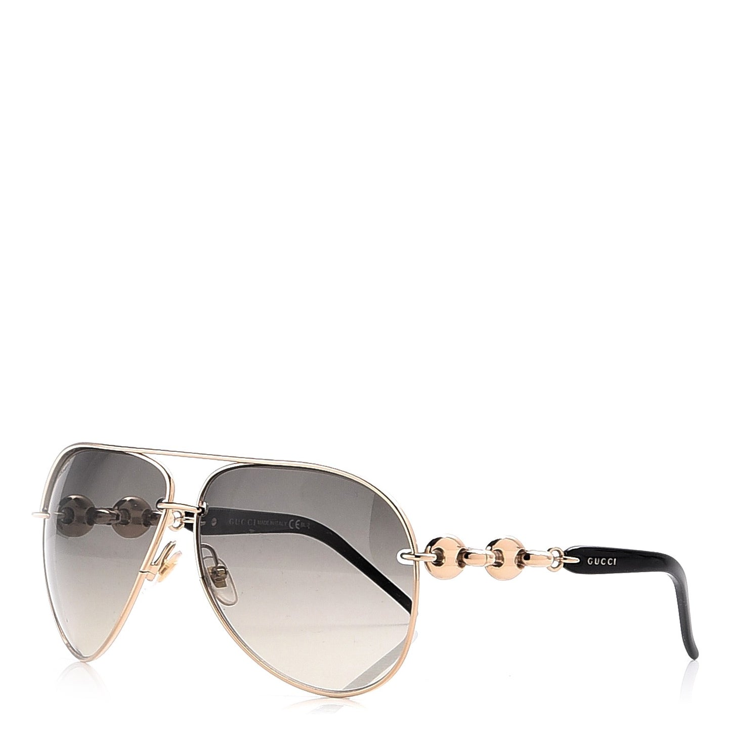 Marina Chain Aviator Sunglasses GG 4225/S Gold Black