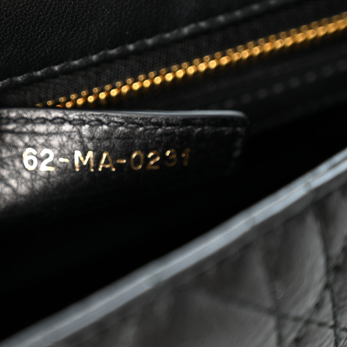 Christian Dior Calfskin Cannage Small Caro Bag Black 7 of 11