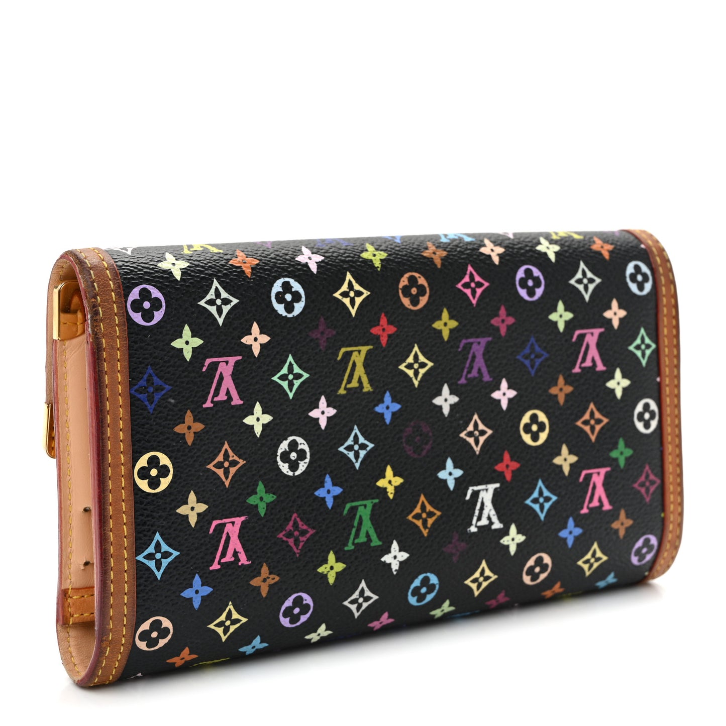 Monogram Multicolor Porte Tresor International Wallet Black