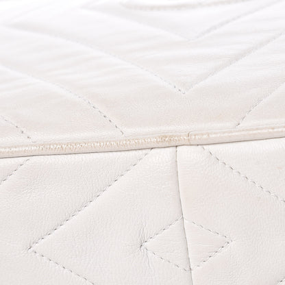 Chanel Lambskin Chevron Tassel Camera Case White 15 of 21