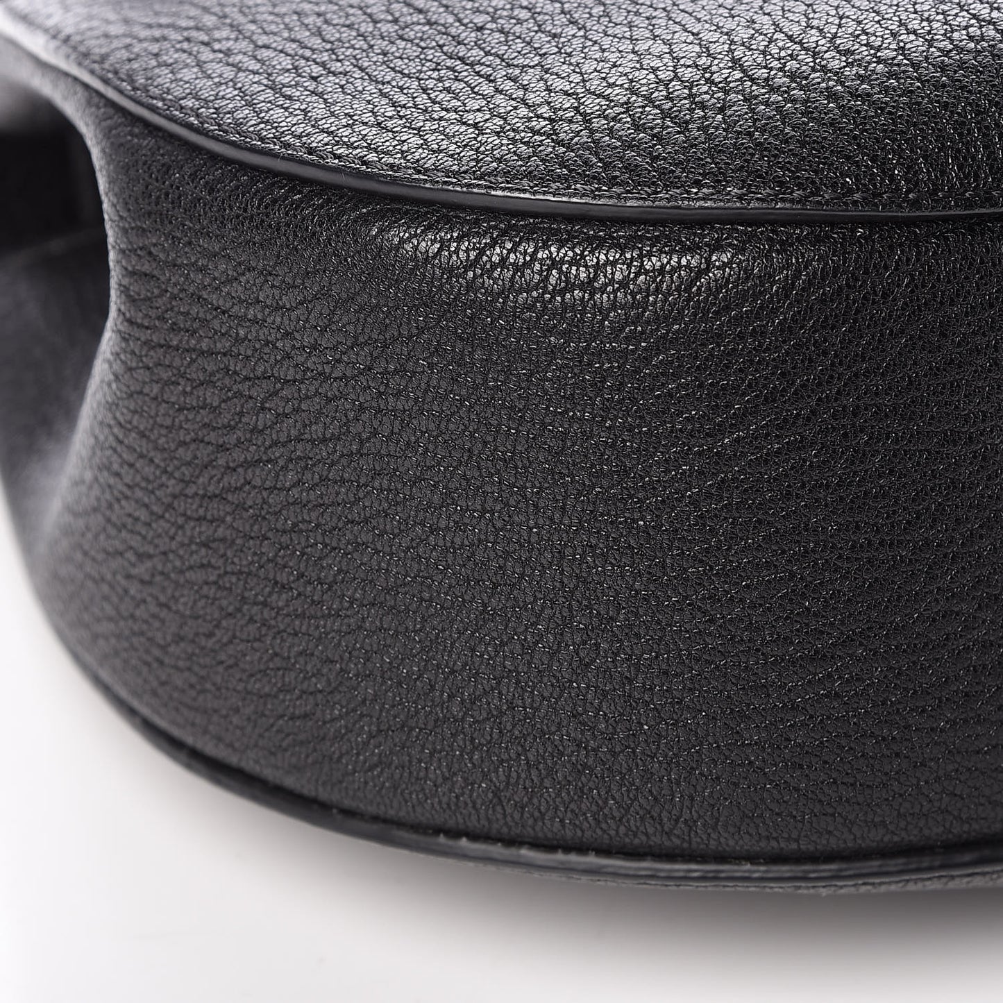 Grained Lambskin Drew Shoulder Bag Black