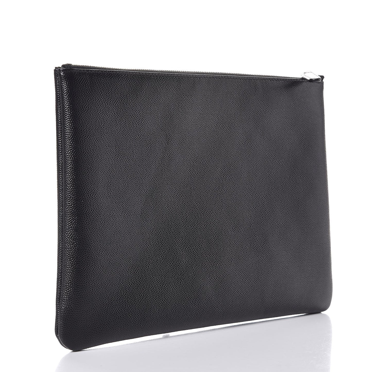 Caviar Studded Medium Deauville Pouch Black