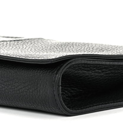 Gucci Pebbled Calfskin Medium Soho Clutch Black 11 of 12