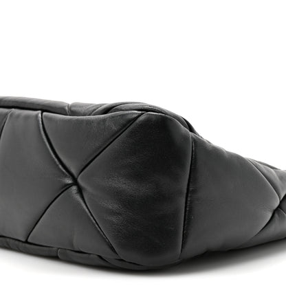 Prada Nappa Triangle Quilted Patchwork System Bag Black 8 of 9