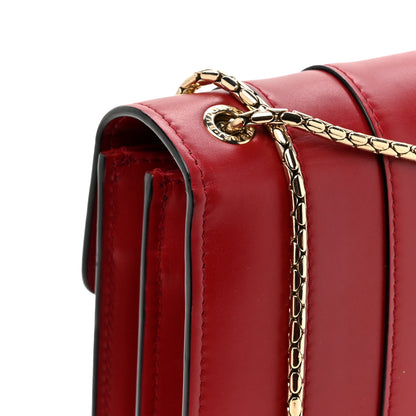 Bulgari Calfskin Serpenti Forever Shoulder Bag Red 14 of 14