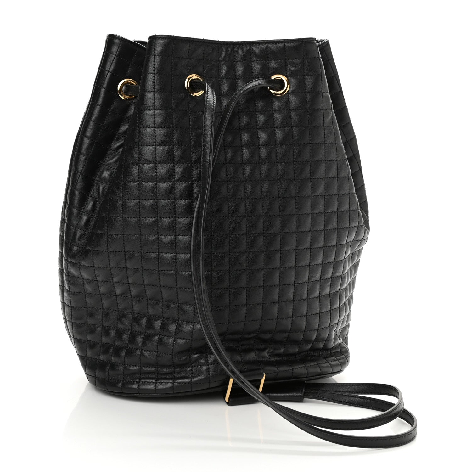 Celine Calfskin Quilted Small C Backpack Black 3 of 8