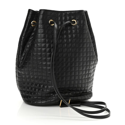 Celine Calfskin Quilted Small C Backpack Black 3 of 8
