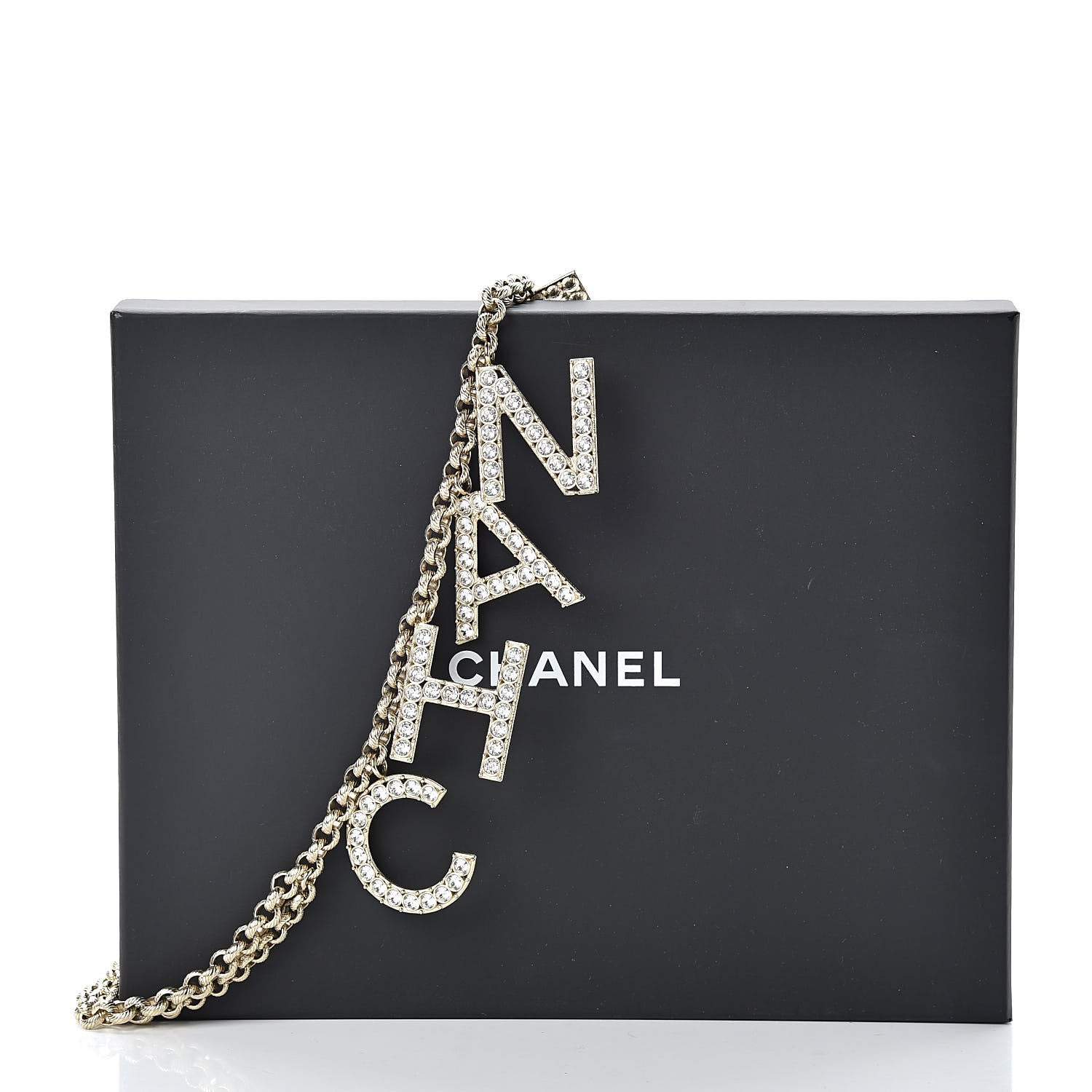 Chanel Metal Crystal 90's Icon Logo Chain Belt Gold 5 of 5