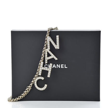 Chanel Metal Crystal 90's Icon Logo Chain Belt Gold 5 of 5