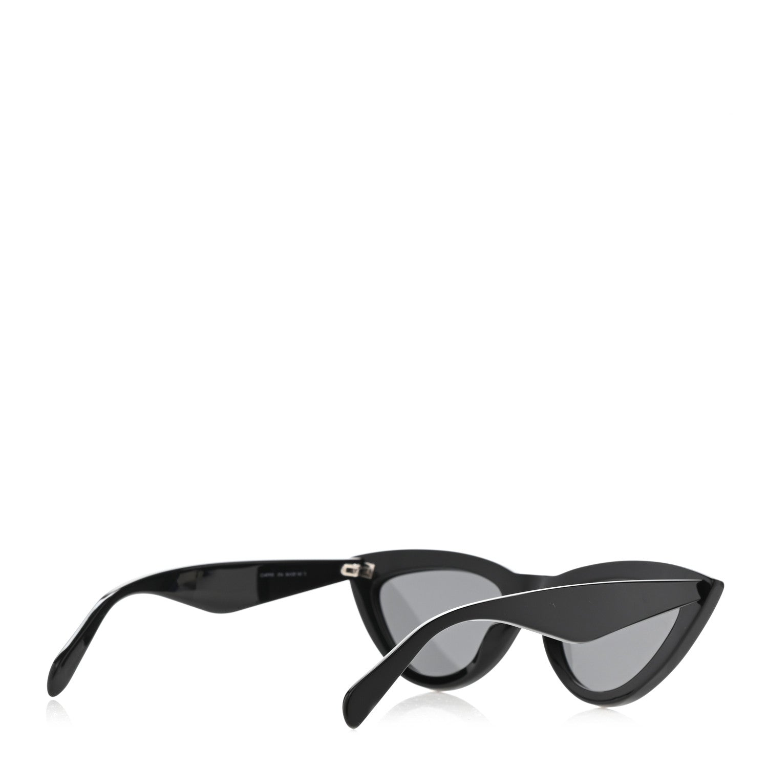 Celine Acetate Crystal Cat Eye Sunglasses CL4019IS Black 4 of 6