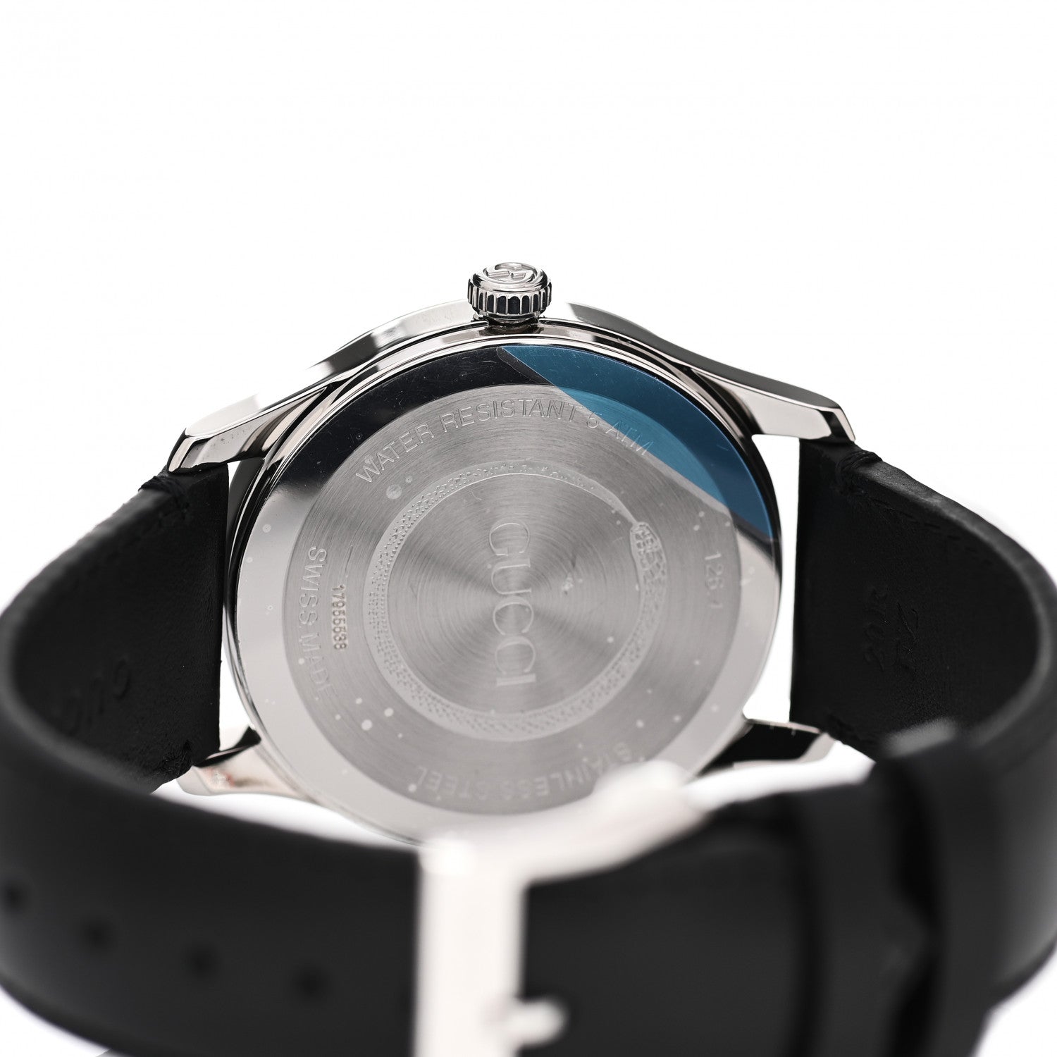 Gucci Stainless Steel Calfskin 38mm G-Timeless Snake Quartz Watch 4 of 5