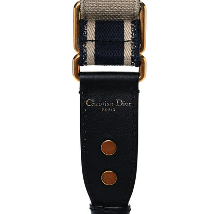Christian Dior Canvas Embroidered Shoulder Strap Blue 3 of 7