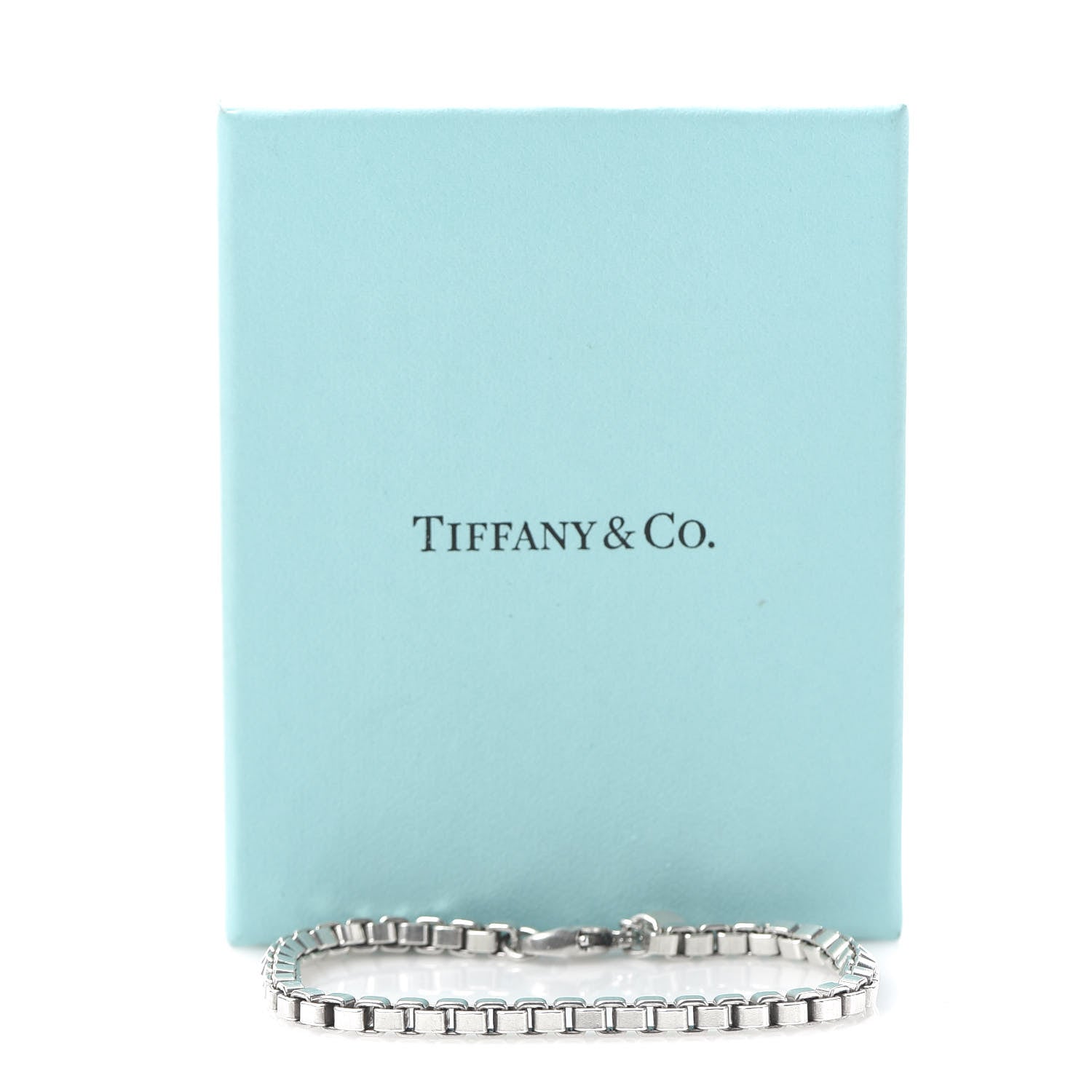 Tiffany Sterling Silver 4mm Venetian Link Bracelet 7 of 7