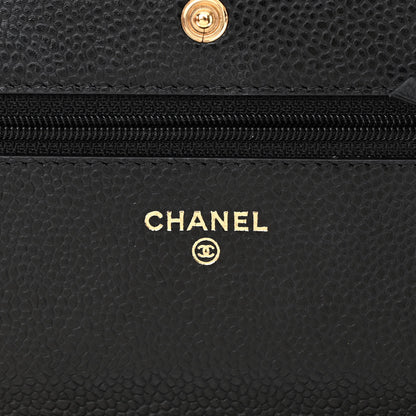 Chanel Caviar Quilted Wallet on Chain WOC Black 6 of 13