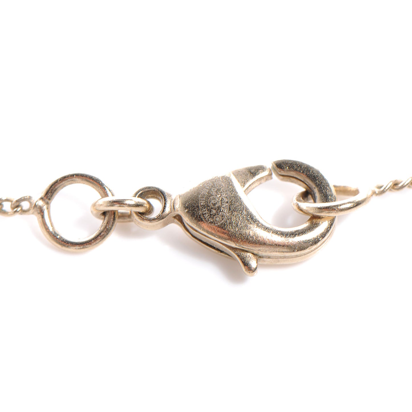 Pearl CC Pendant Necklace Gold