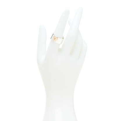Tiffany Sterling Silver 18K Rose Gold Heart Lock Band Ring 54 7 2 of 4