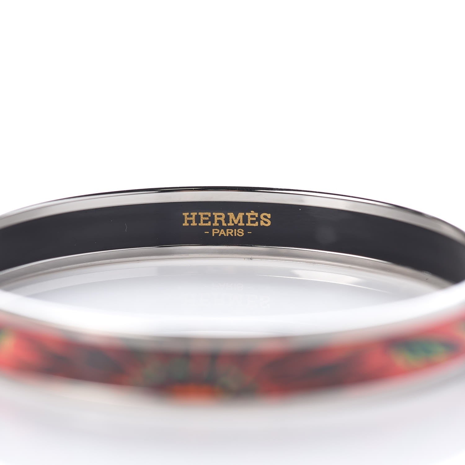 Hermes Enamel Printed Brazil Narrow Bracelet 65 4 of 5