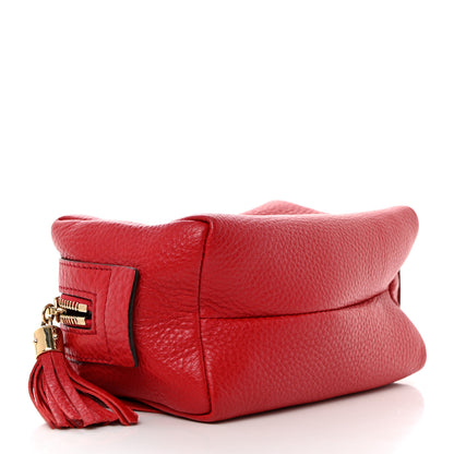 Gucci Pebbled Calfskin Medium Soho Cosmetic Case Red 4 of 8