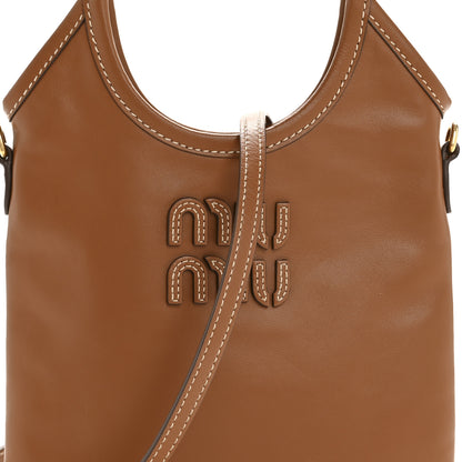Miu Miu Nappa Mini Ivy Bag Cognac 7 of 11