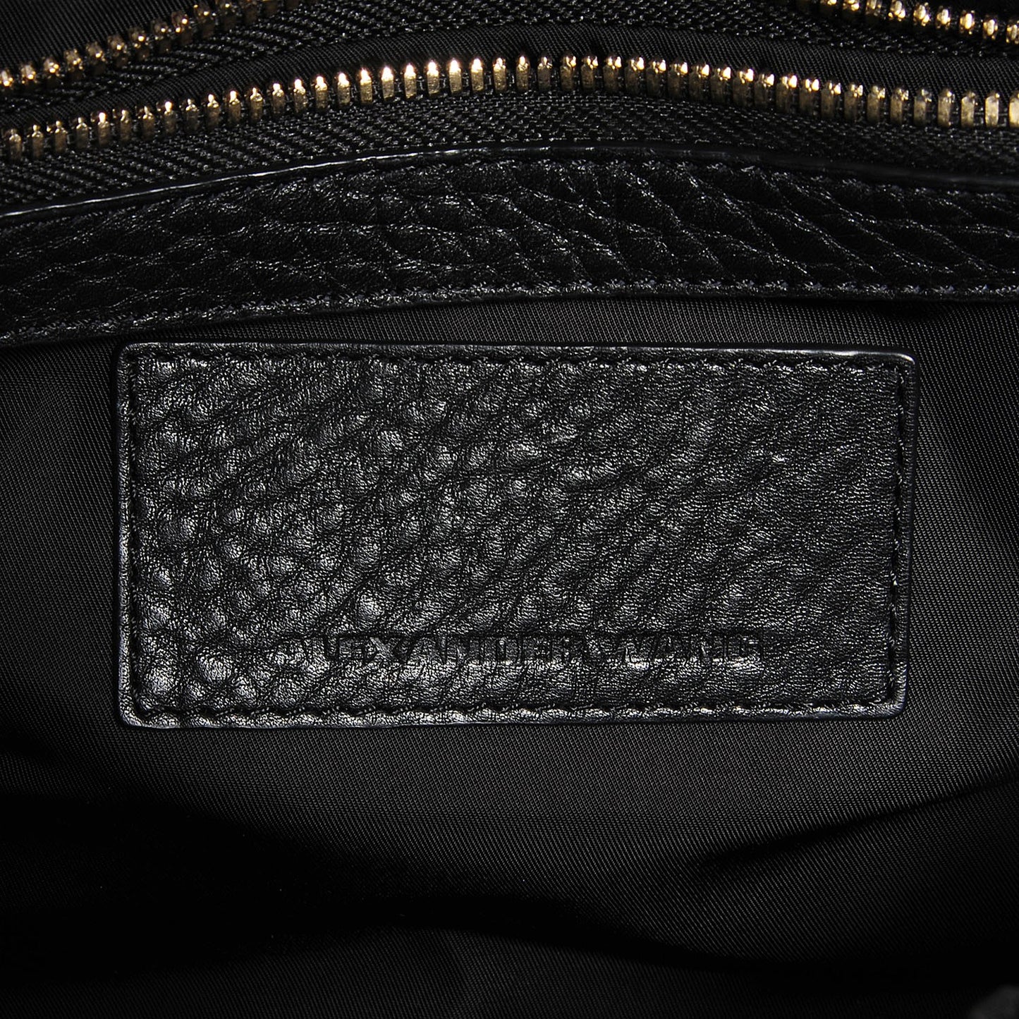 Pebbled Lambskin Rockie Black w Pale Gold Hardware