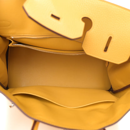 Hermes Taurillon Clemence Birkin 35 Soleil 5 of 13