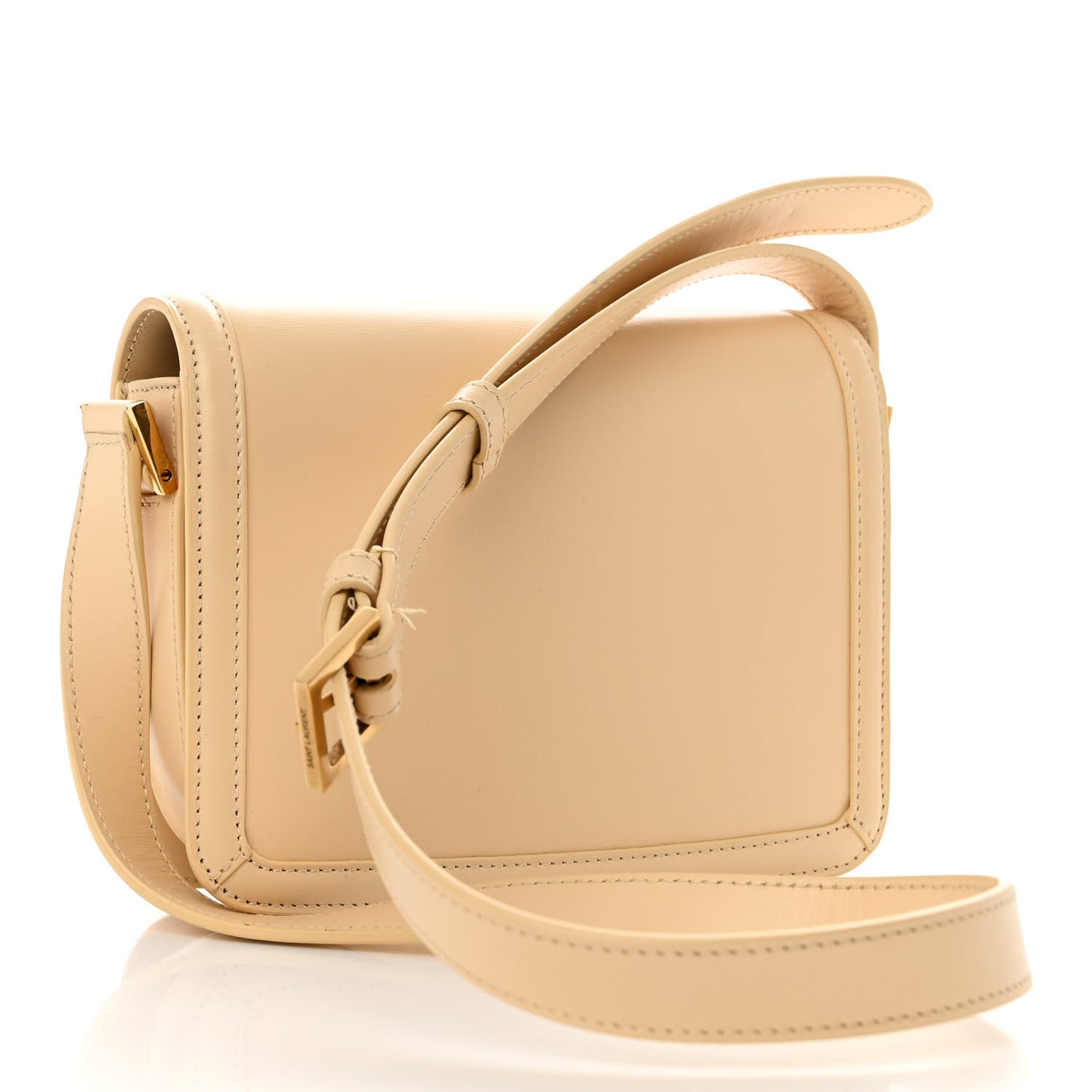Smooth Calfskin Small Solferino Satchel Ivory Natural