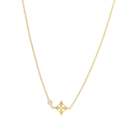 Louis Vuitton 18K Yellow Gold Diamond Idylle Blossom Pendant Necklace 1 of 6