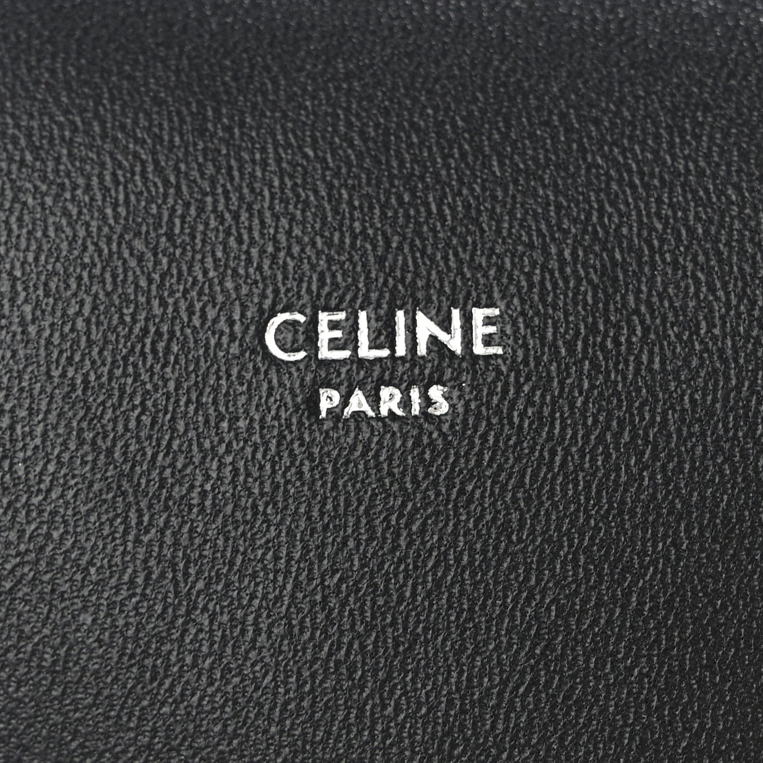 Celine Triomphe Canvas Lambskin Phone Pouch With Flap Black 7 of 8