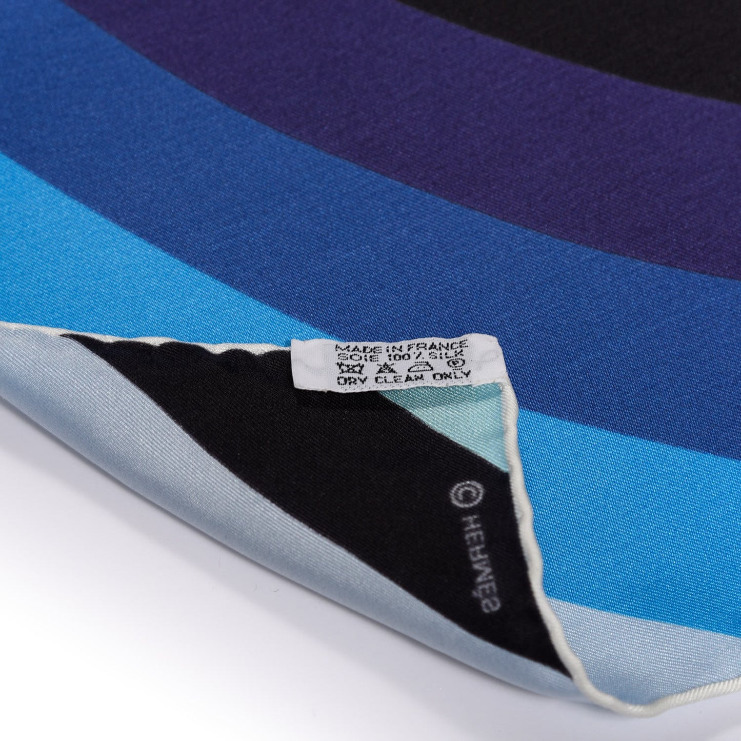 Silk Geant Marcelina Scarf 140 Bleu Nuit Turquoise Violet