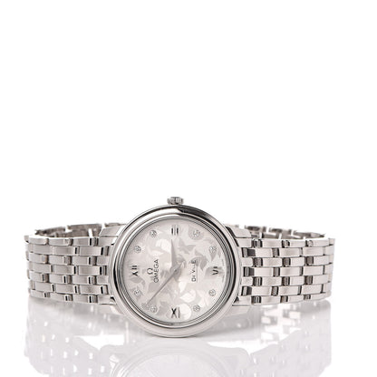 Omega Stainless Steel Diamond 27mm De Ville Prestige Butterfly Quartz Watch 424.10.27.60.52.001 3 of 7