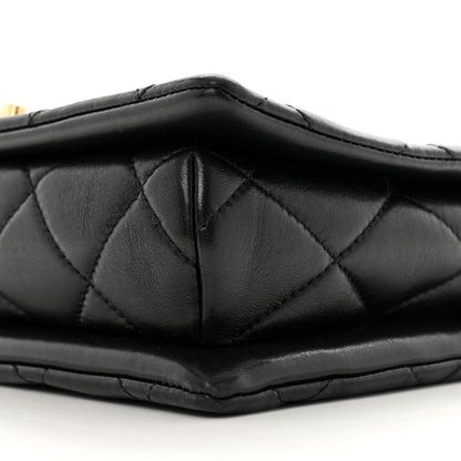 Chanel Lambskin Quilted Enamel CC Chain Flap Black 10 of 12