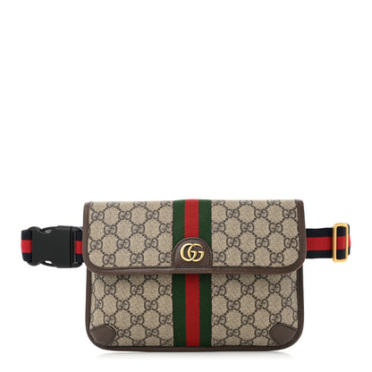 Gucci GG Supreme Monogram Web Small Ophidia Belt Bag Brown 1 of 11